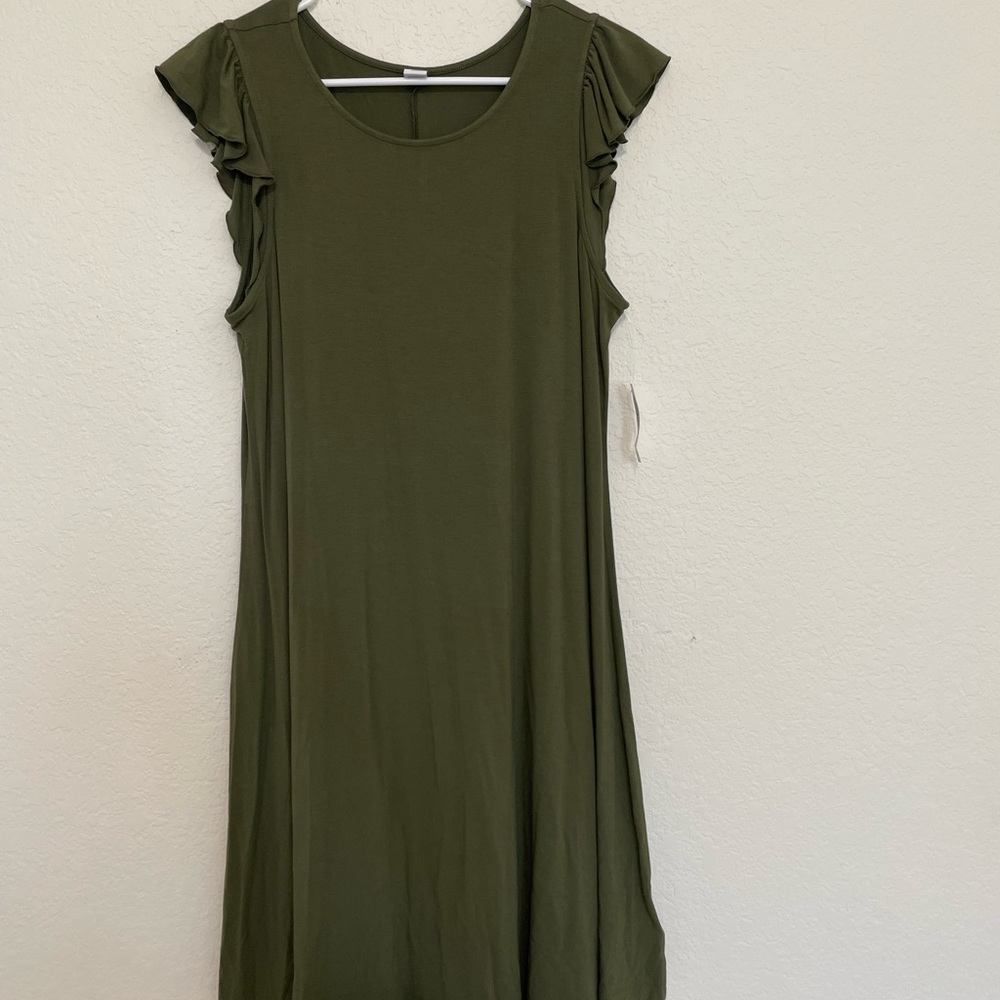 Old Navy Olive Green Dress Medium